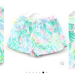 Lilly Pulitzer Kids Tropical Print Shorts - Pink, Green, Blue
